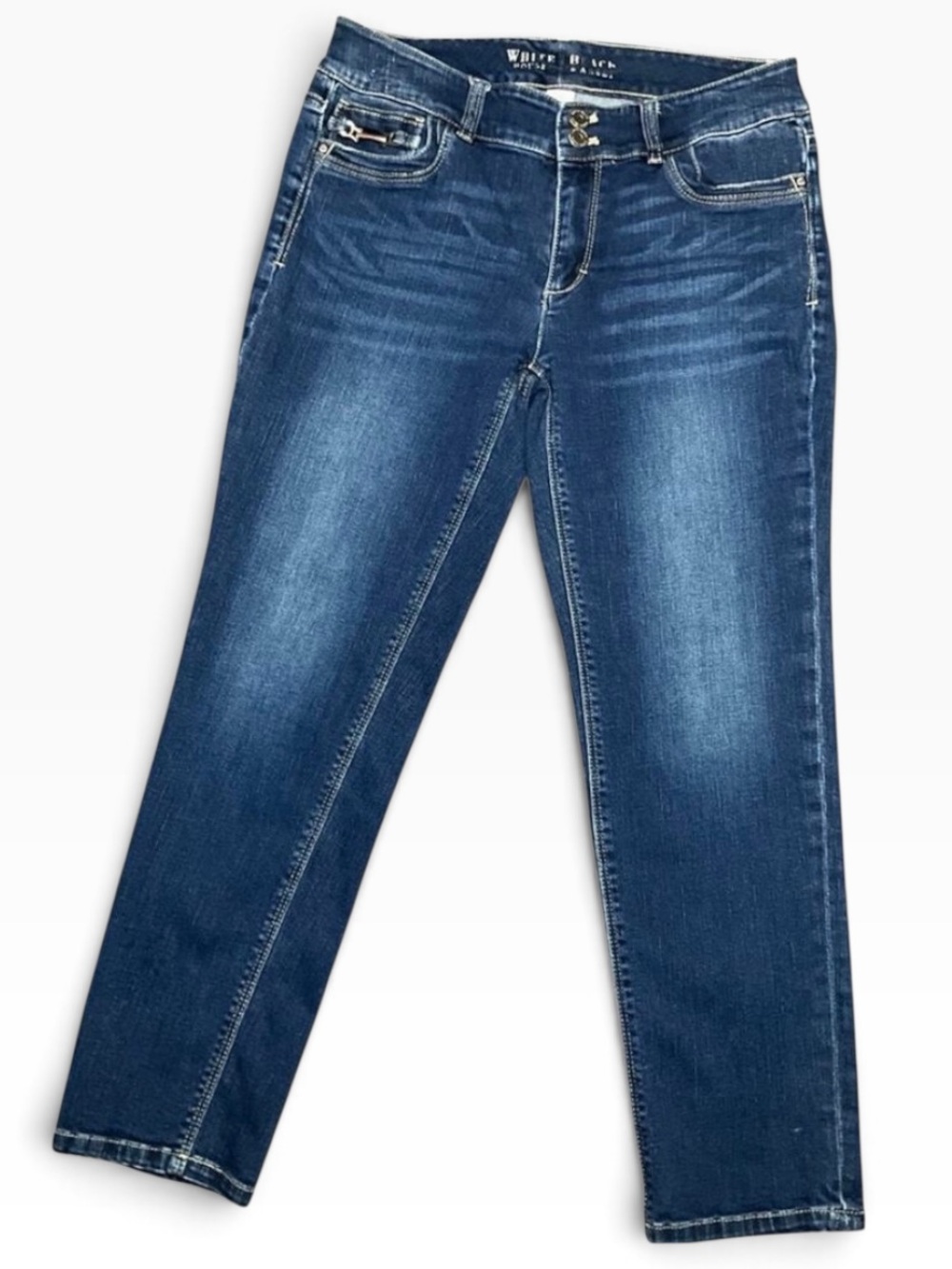 White House Black Market Women's Jeans Crop Straight Leg Size 4